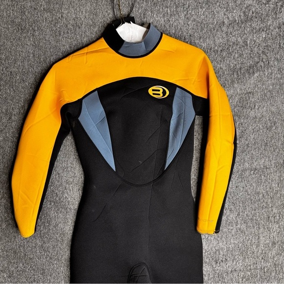 Bare Sports Velocity Wetsuit Womens Full Length Grey Yellow Scuba Snorkel 3/2‎ - Picture 2 of 13